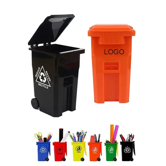 Small Trash Can Pen Holder