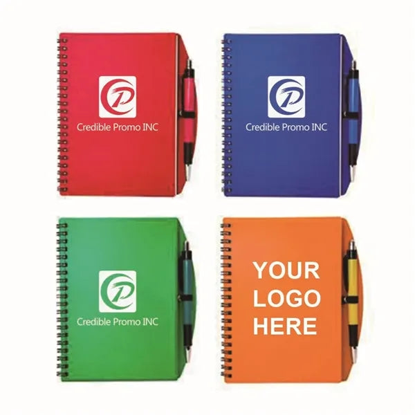 Waterproof Spiral Notebook Small Notepad With Pen