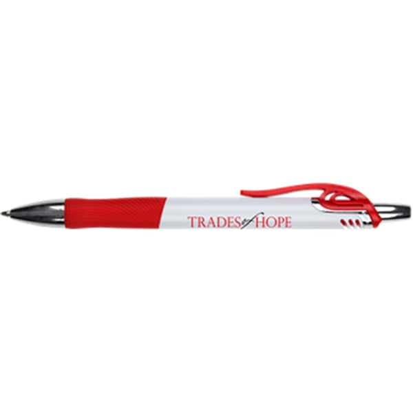 White Pen w/ Colored Gripper