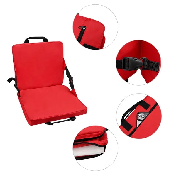 Portable Folding Thick Stadium Seat Cushion With Handle