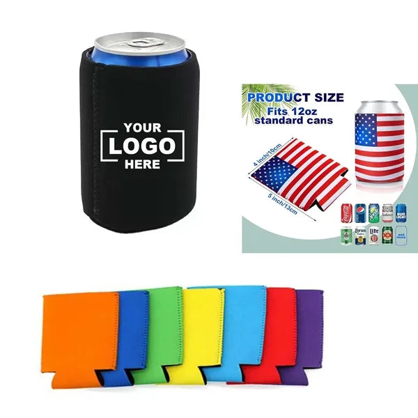 12 Oz Insulated Can Cooler Sleeve-Free Shipping