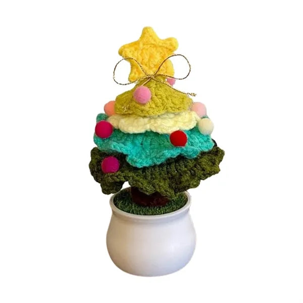 Handmade Christmas Tree Potted Plant