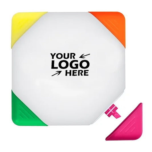 Square 4-Color Highlighter Pen