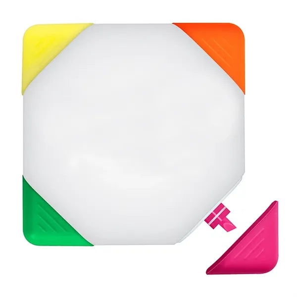 Square 4-Color Highlighter Pen