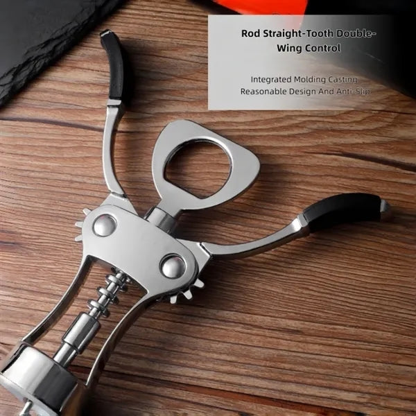 Zinc Alloy Wing Corkscrew Wine Bottle Opener