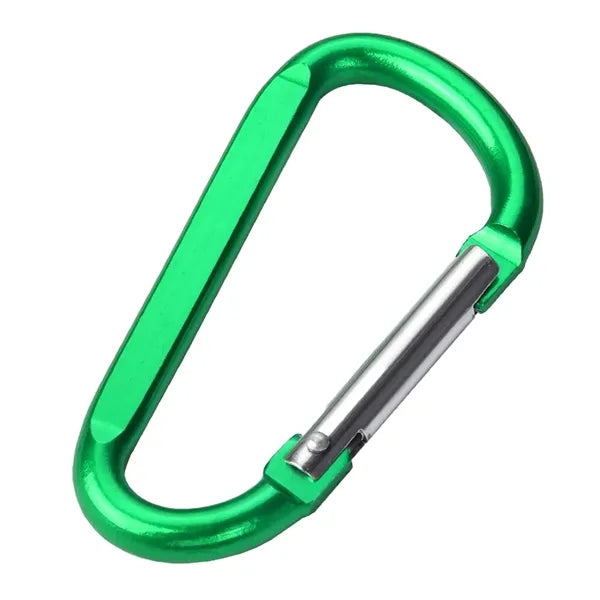 Large D-Shaped Aluminum Keychain Clip Carabiner