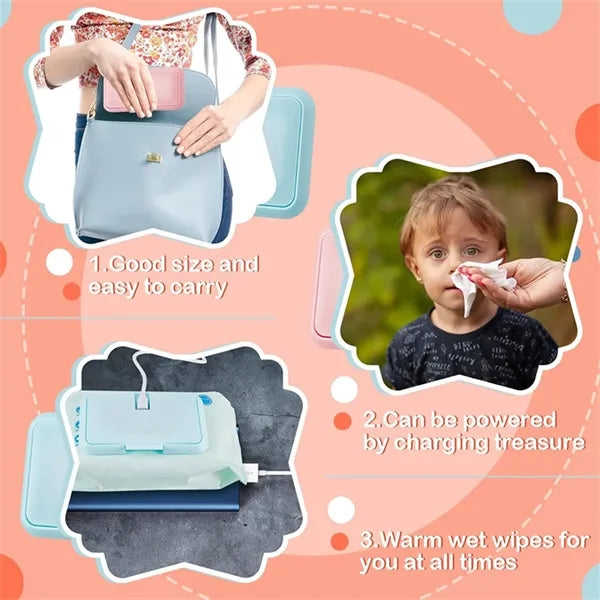 Portable USB-Powered Baby Wipe Warmer