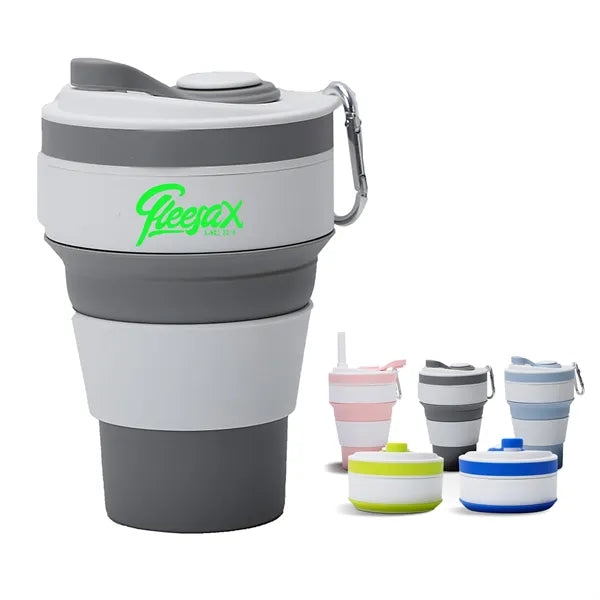 12oz Collapsible Silicone Coffee Cup -Free Shipping