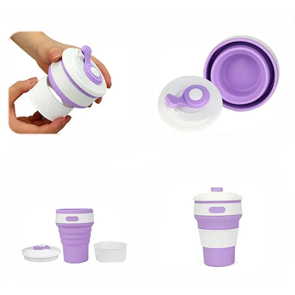 Sustainable Silicone Collapsible Travel Mug