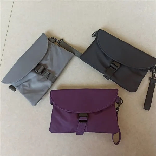 Convertible Crossbody Bag Nylon Fanny Pack Sling Backpack