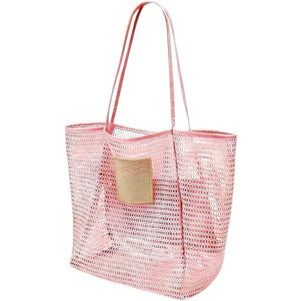 Mesh Beach Tote Bag Foldable Portable Travel