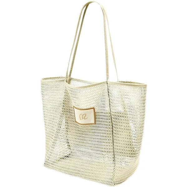 Mesh Beach Tote Bag Foldable Portable Travel