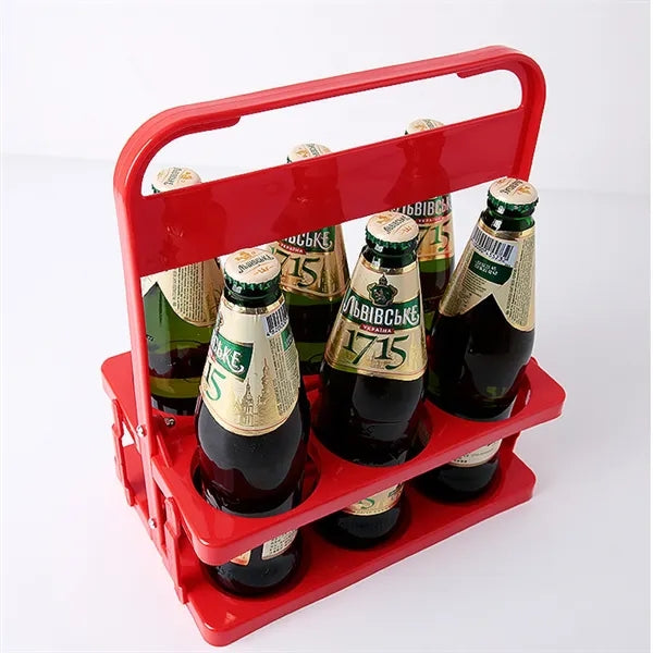 6 Pack Beverage Carrier Drink Bottle Caddy Beer Holder