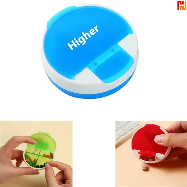 Round Travel Pill Holder