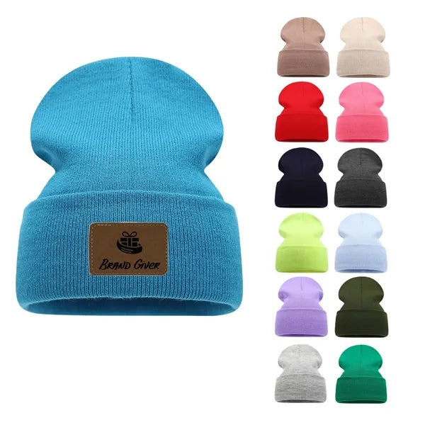 Winter Soft Warm Cuffed Slouchy Beanie Hats for Women Men