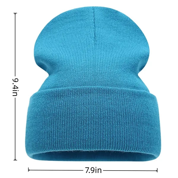 Winter Soft Warm Cuffed Slouchy Beanie Hats for Women Men