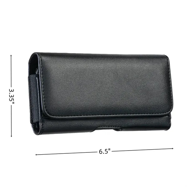 Leather Phone Holster Card Holder Waist Bag Belt Loop Pouch