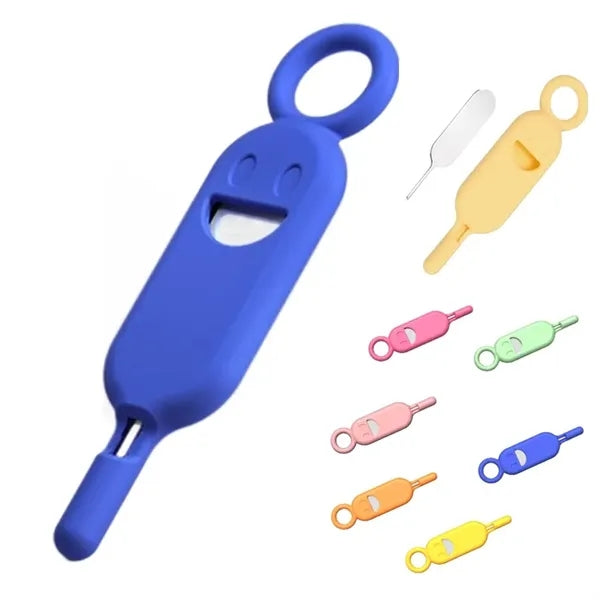 Silicone sim card holder contains removal opening tool