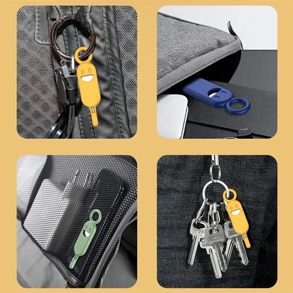 Silicone sim card holder contains removal opening tool