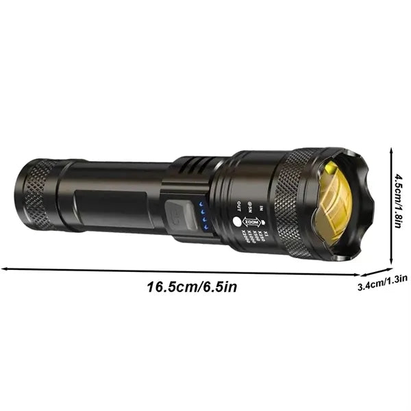 Waterproof Rechargeable LED Torch Light Wear Resistant