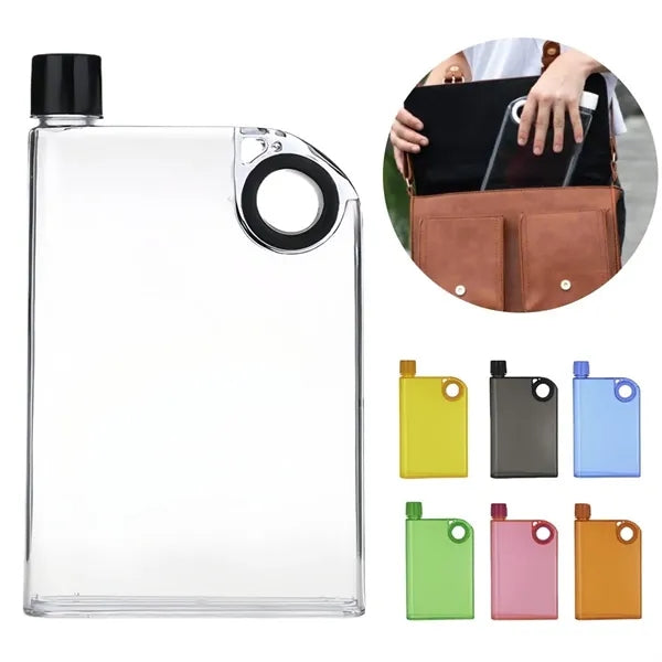 A5 Portable Flat Flask Travel Water Bottle