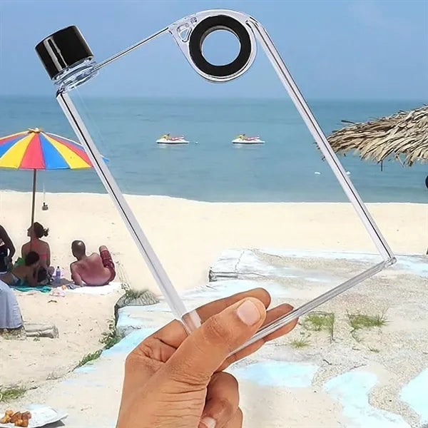 A5 Portable Flat Flask Travel Water Bottle