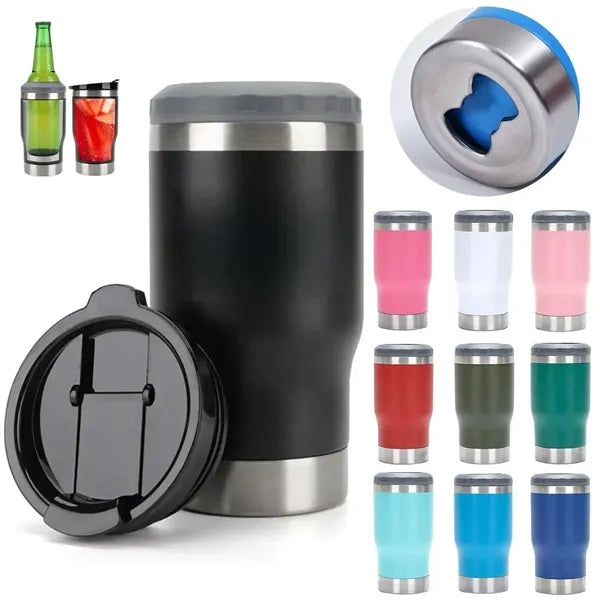 4 in 1 Portable Can Cooler With Bottle Opener
