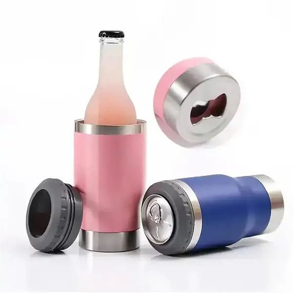 4 in 1 Portable Can Cooler With Bottle Opener