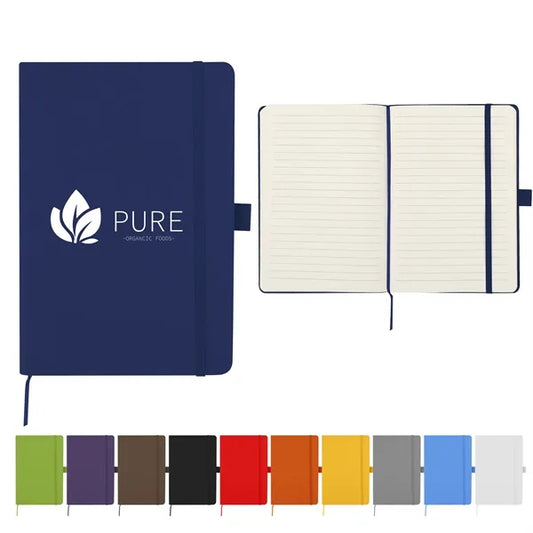 A5 Pu Journal Notebook W/ Elastic Band & Pen Loop