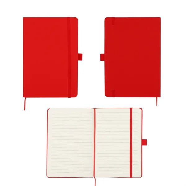 A5 Pu Journal Notebook W/ Elastic Band & Pen Loop