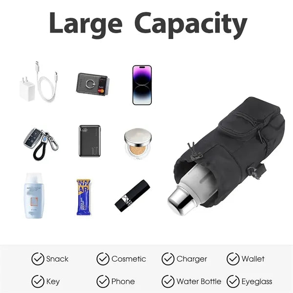 Crossbody Insulated Water Bottle Sling Bag Case