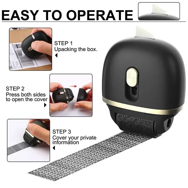 Protection Privacy Roller Stamp Unpacking Tool With with 2 R