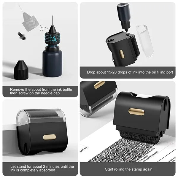 Protection Privacy Roller Stamp Unpacking Tool With with 2 R