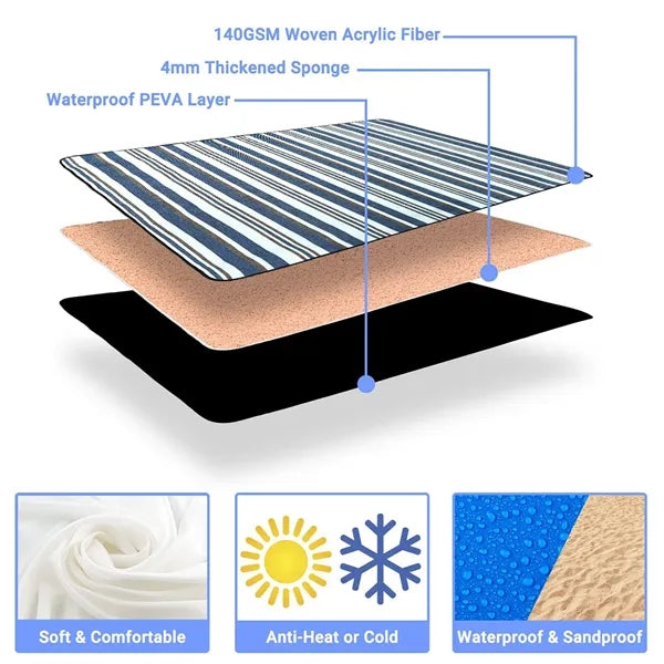 Outdoor Foldable Picnic Blanket Camping Beach Mat