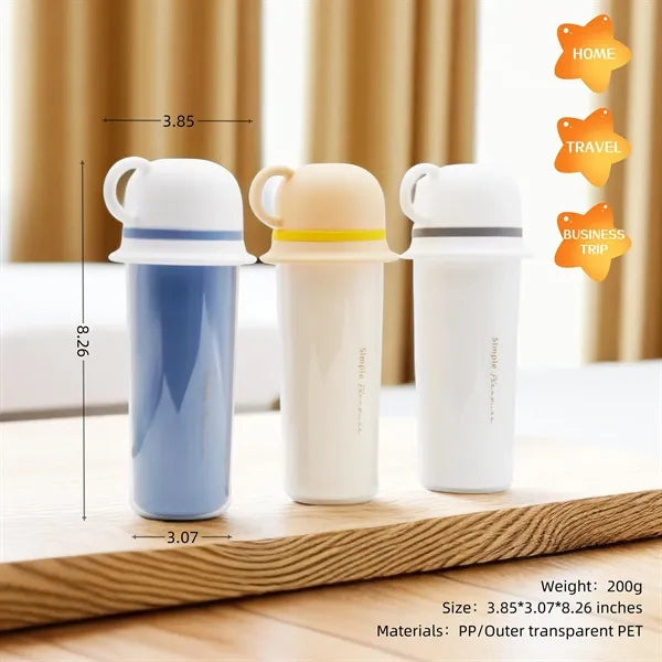 4 in 1 Travel Toothbrush Case Cup Kit For Family
