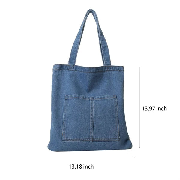 Light Weight Soft Denim Tote