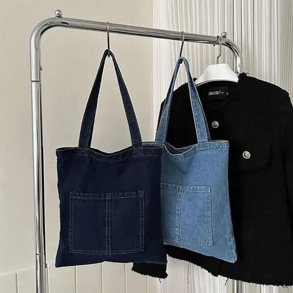 Light Weight Soft Denim Tote