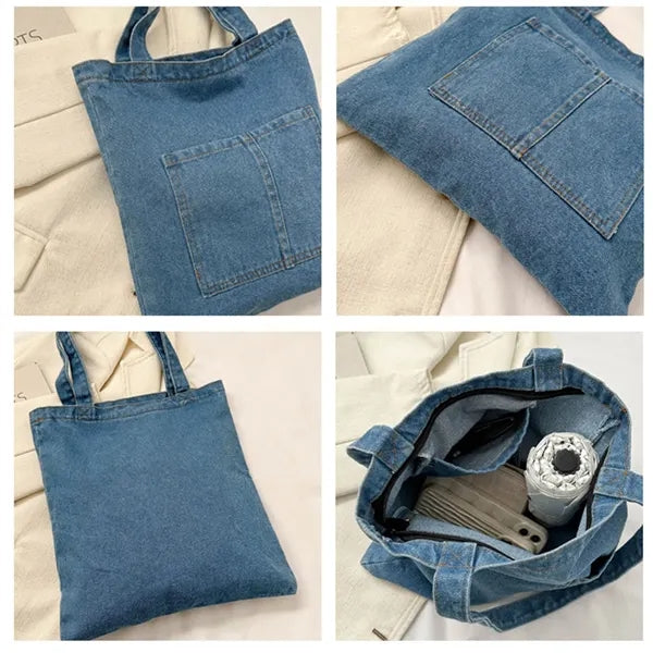 Light Weight Soft Denim Tote