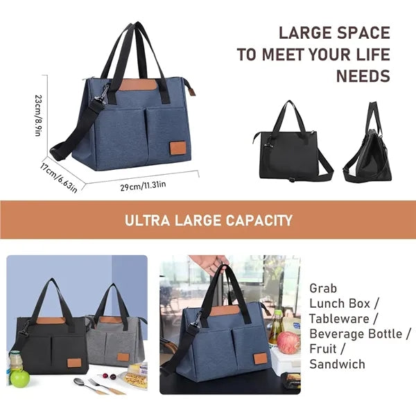 Insulated Lunch Bag Cooler Tote