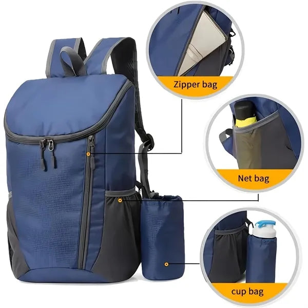 Portable Foldable Backpack Folding Mountaineering Bag
