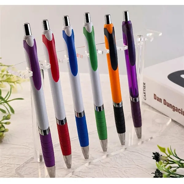 Ballpoint Pens With Rubber Grip with Soft Touch Plastic