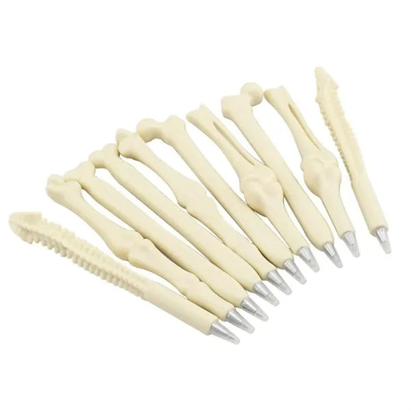 Creative Novelty Bone Shape Ballpoint Pens Finger Pen Nurse