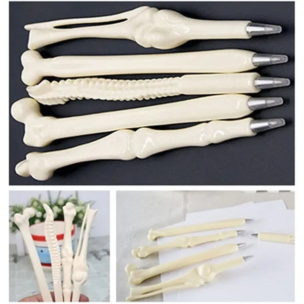 Creative Novelty Bone Shape Ballpoint Pens Finger Pen Nurse