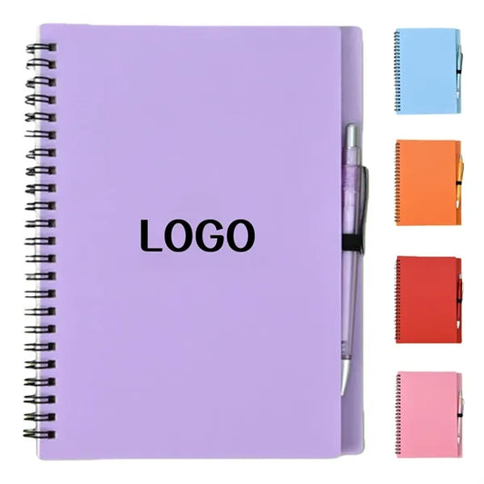 A5 Spiral Binding Notebook With Pen