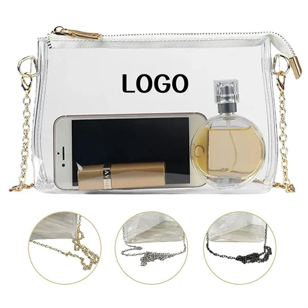 Clear Bag for Stadium with Zipper Closure