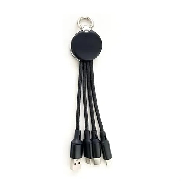 3 in1 Multi-function LED Light Up Charging Cable with Keycha