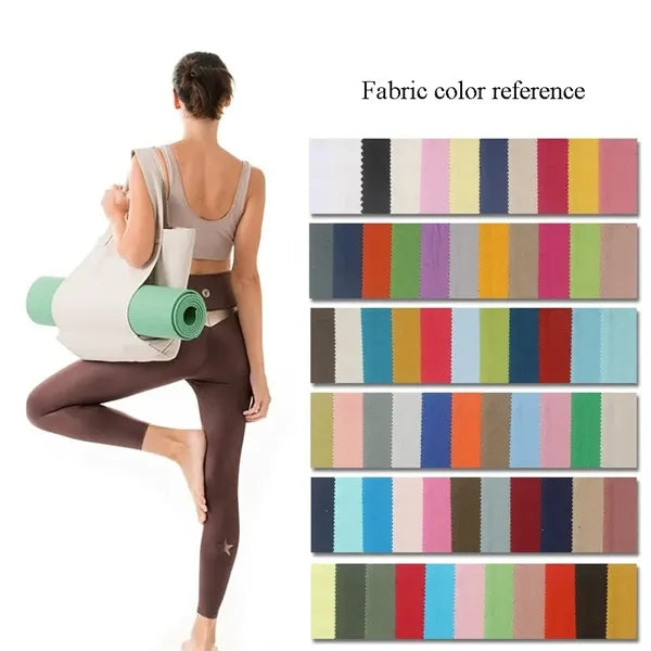 12OZ Poly Cotton Canvas Yoga Tote Bag