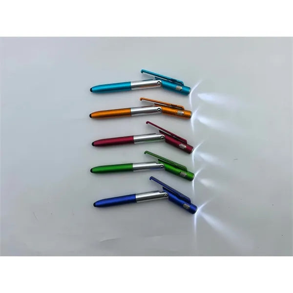 Multifunctional Folding LED Light Pen Phone Holder Stand
