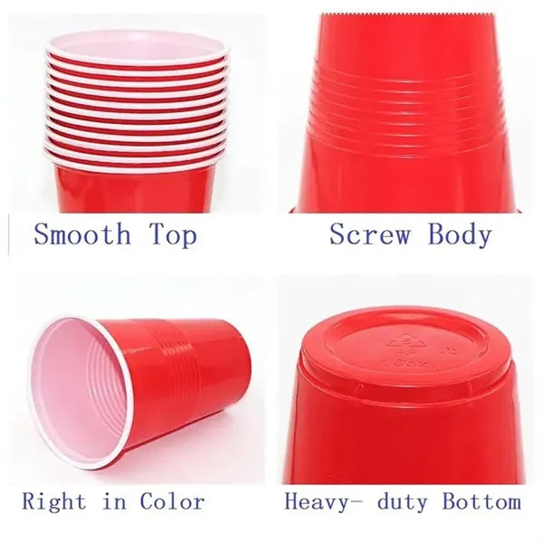 16oz Disposable Party Plastic Cups