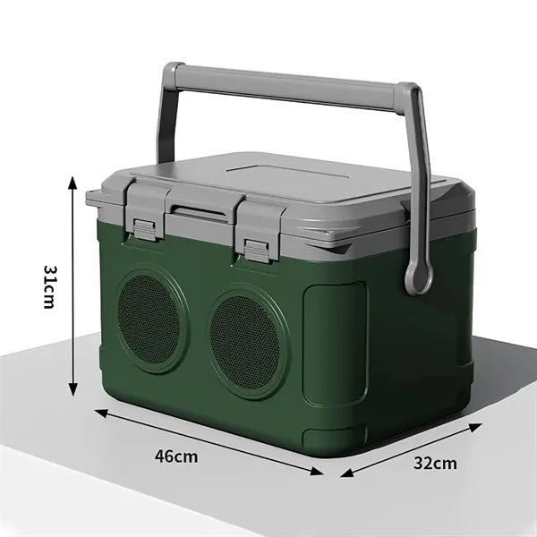 2 In 1 Cooler Box with Bluetoothe Speaker 22qt Refrigerator